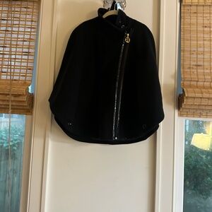 Iman Black Cape Coat